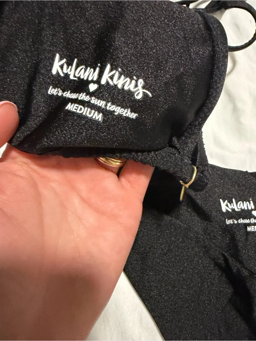 Kulani Kinis Black V-Front Triangle Bikini - Picture 7 of 7
